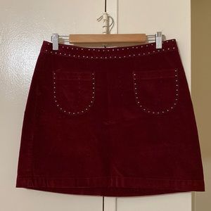 Dark red women’s skirt